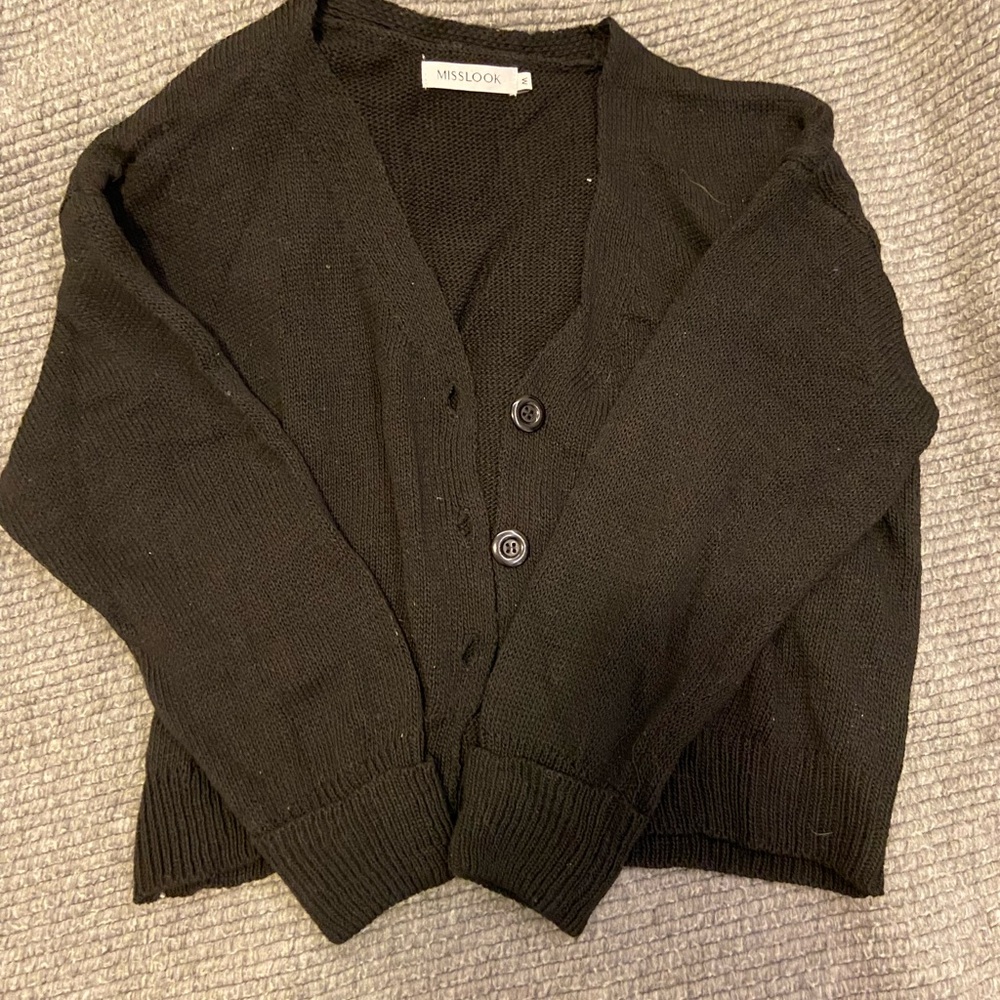 Black cardigan